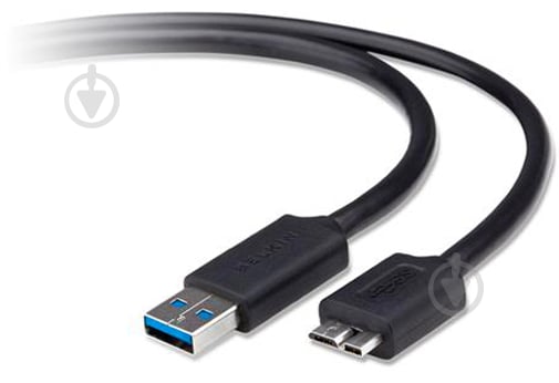 Кабель Belkin USB-A - Micro-B 5Gbps 0,9 м чорний (F3U166BT0.9M) - фото 2