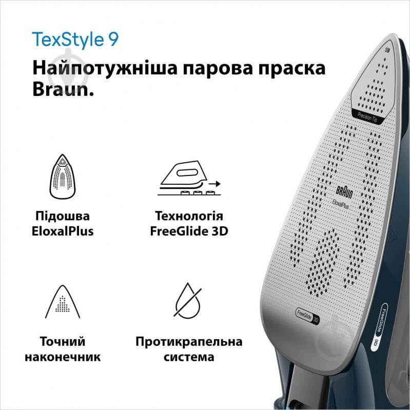 ВІТРИНА! Праска Braun SI9682DB TexStyle 9 - фото 2 ВІТРИНА! Праска Braun SI9682DB TexStyle 9 - фото 2