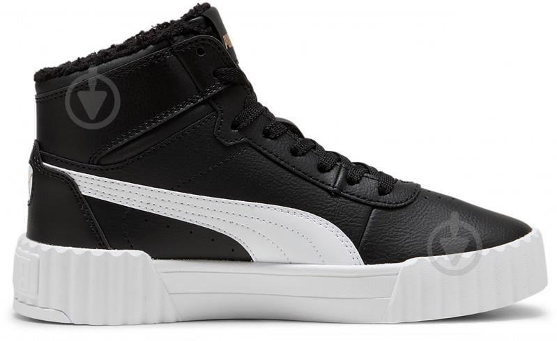 Кроссовки для девочек демисезонные Puma Carina 3.0 Mid WTR Jr 40358001 р.36 черные - фото 3