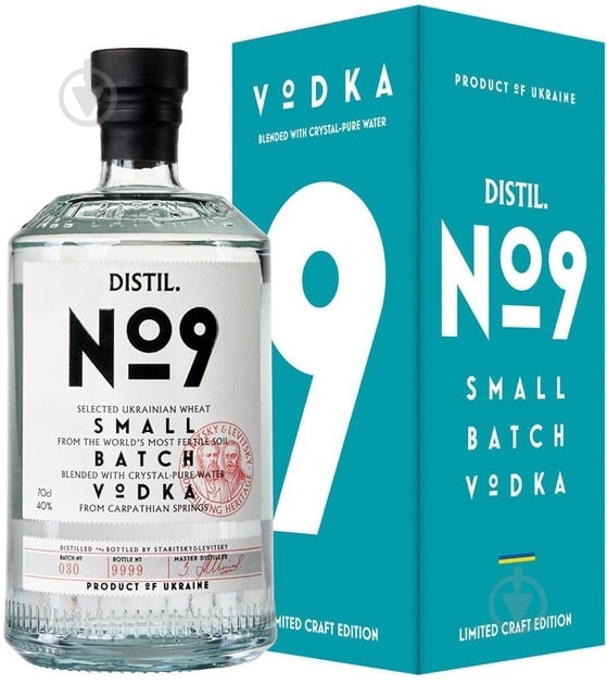Водка DISTIL.№9 Gift Box 0,7 л - фото 1