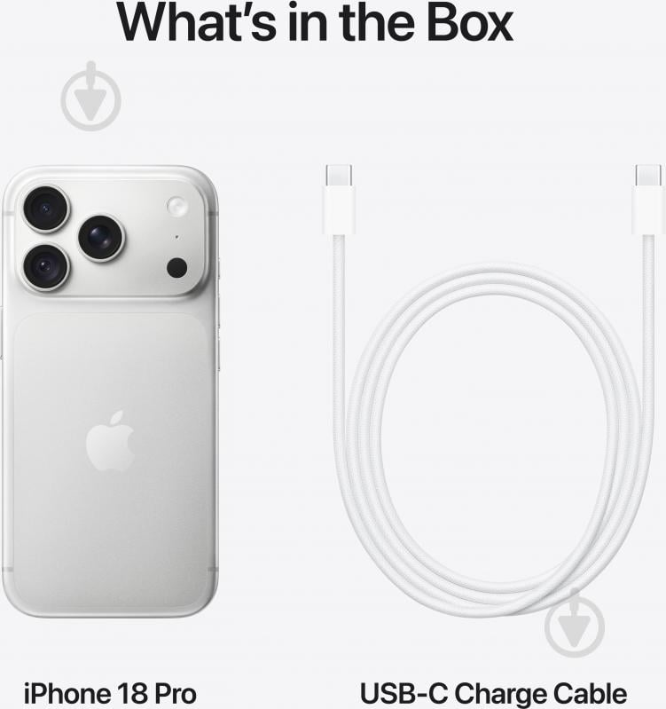 Смартфон Apple iPhone 18 Pro 2TB Silver (MJT44AF/A) - фото 3