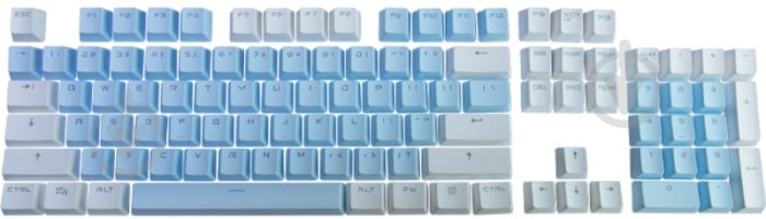 Набор кейкапов Hator PBT ENG Sweety Edition белый с голубым (HTS-131) - фото 1 Набор кейкапов Hator PBT ENG Sweety Edition белый с голубым (HTS-131) - фото 1