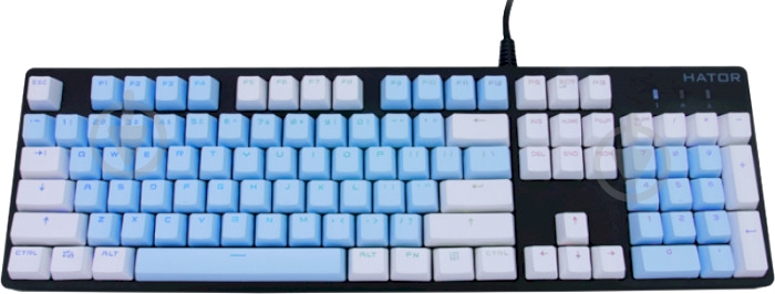 Набор кейкапов Hator PBT ENG Sweety Edition белый с голубым (HTS-131) - фото 2 Набор кейкапов Hator PBT ENG Sweety Edition белый с голубым (HTS-131) - фото 2
