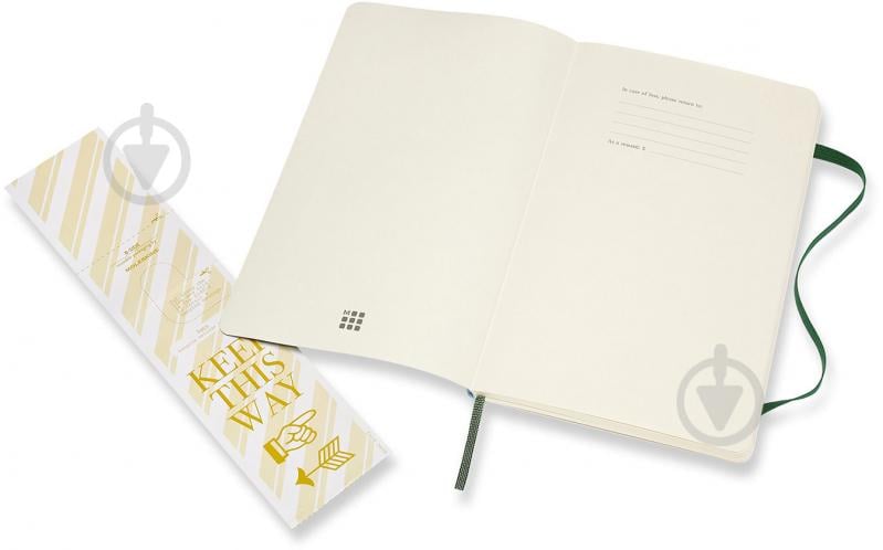 Книга для нотаток Classic 13 х 21 см точка миртовий зелений м'який (QP619K15) Moleskine - фото 3