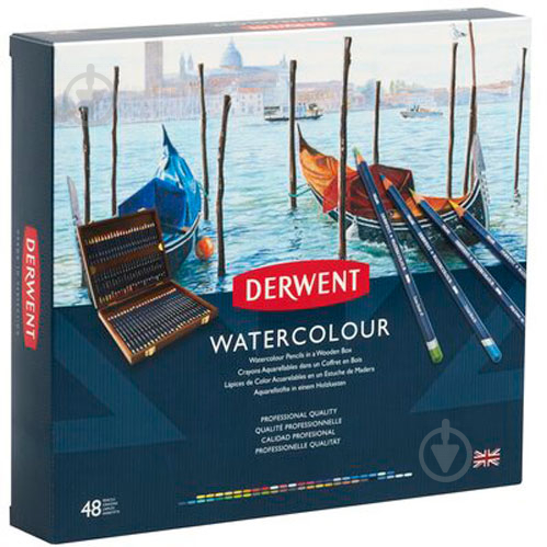 Карандаши акварельные Watercolour 48 цветов Derwent - фото 3