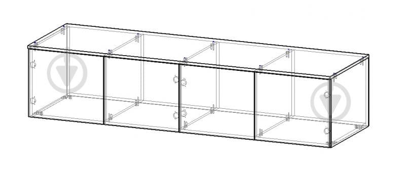 Додатковий сегмент Вісент Антресоль Соло до шафи 4дв 450х2000х600 мм дуб тахо - фото 2