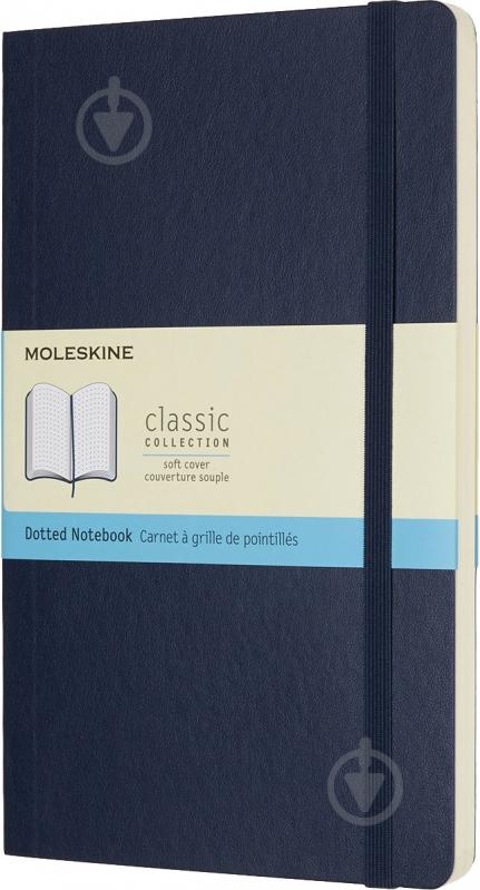 Книга для записей Classic 13 х 21 см точка сапфир мягкий (QP619B20) Moleskine - фото 1