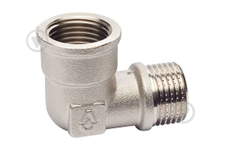 Колено 90° ВН Brass 1/2" никель - фото 1 Колено 90° ВН Brass 1/2" никель - фото 1