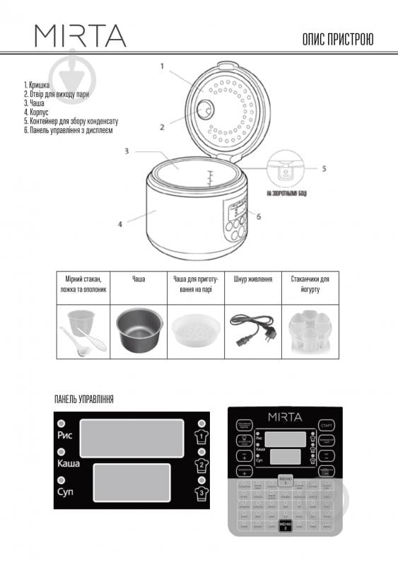 Мультиварка Mirta MC-2211 - фото 19