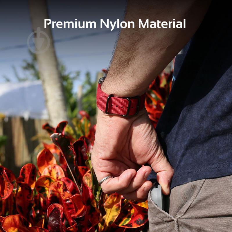 Ремешок Promate для Apple Watch 38-40 мм red nylox-38.red - фото 4