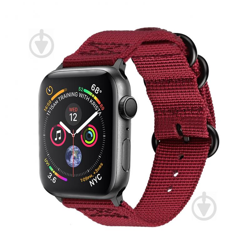 Ремешок Promate для Apple Watch 38-40 мм red nylox-38.red - фото 1