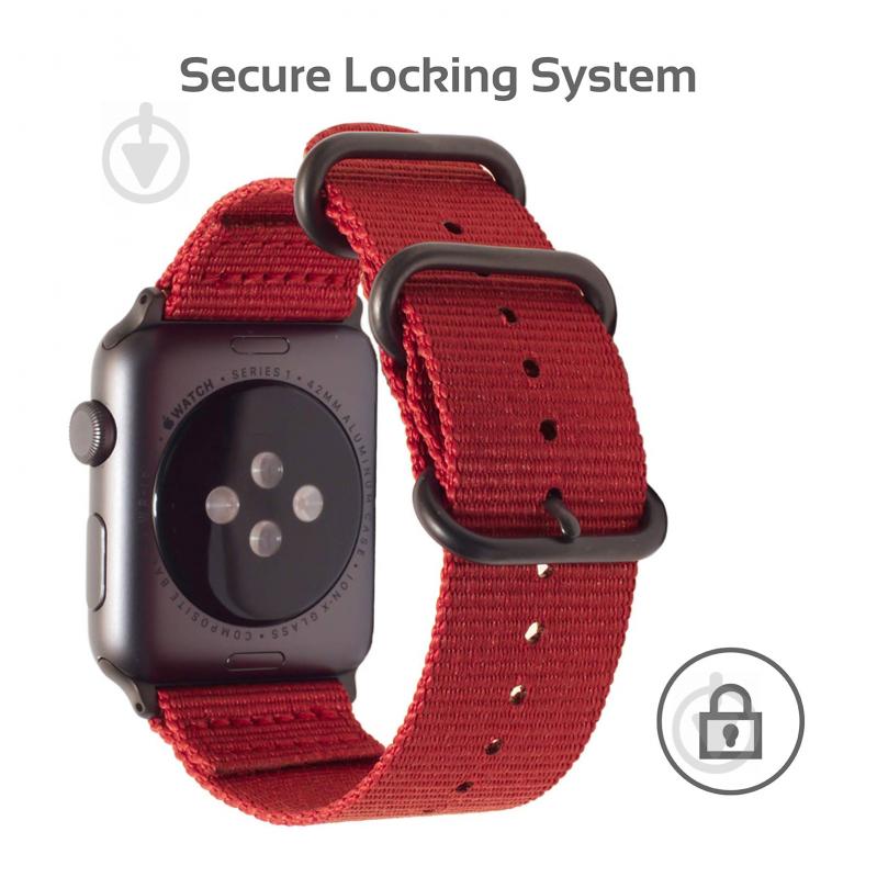 Ремешок Promate для Apple Watch 38-40 мм red nylox-38.red - фото 2