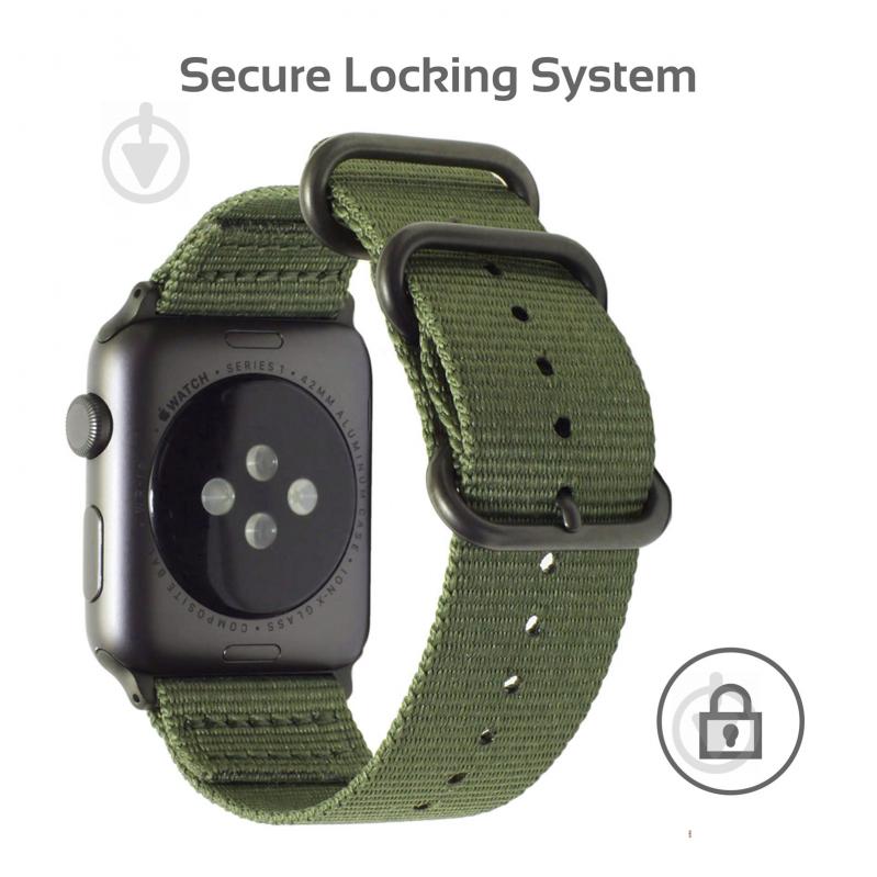 Ремешок Promate для Apple Watch 38-40 мм green nylox-38.green - фото 2