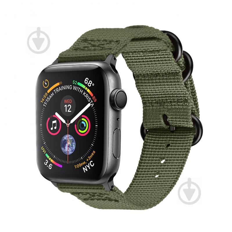 Ремешок Promate для Apple Watch 38-40 мм green nylox-38.green - фото 1