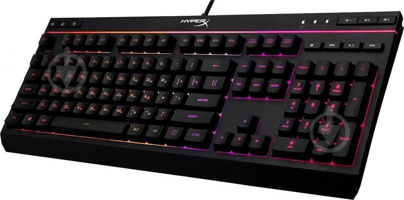 Клавіатура ігрова HyperX Alloy Core (4P4F5AA) USB RGB ENG/UA black - фото 2