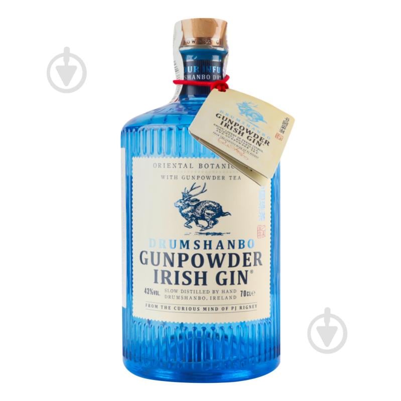 Джин Drumshanbo Gunpowder Irish Gin 43% 0,7 л - фото 1
