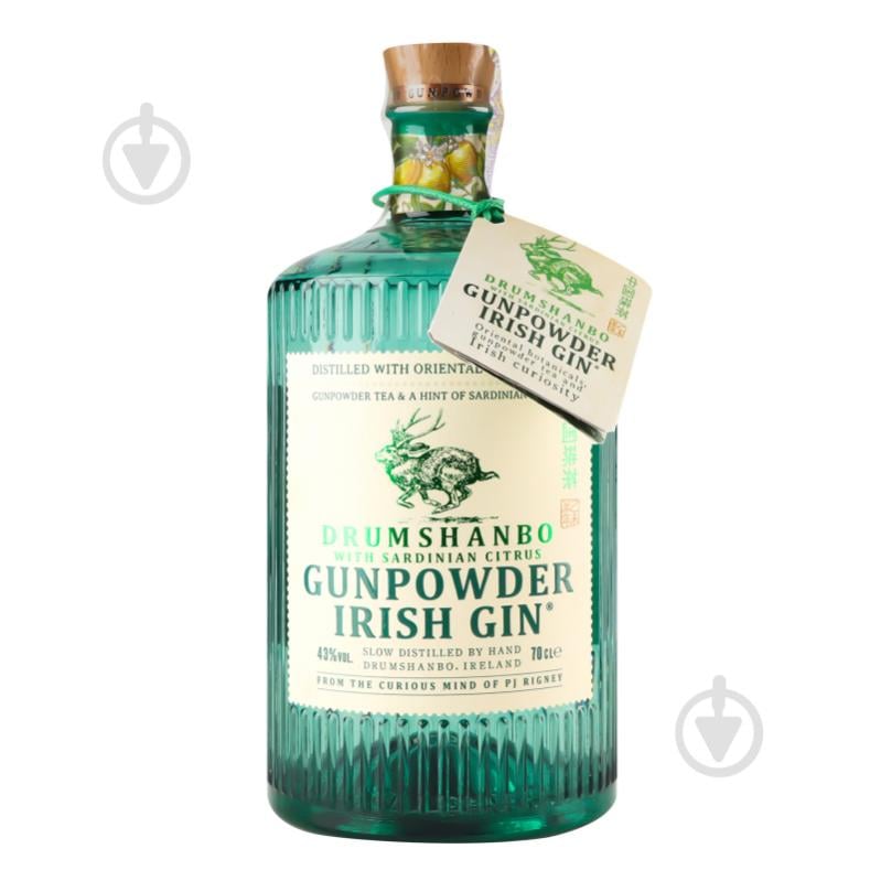 Джин Drumshanbo Gunpowder Irish Gin Sardinian Citrus 43% 0,7 л - фото 1