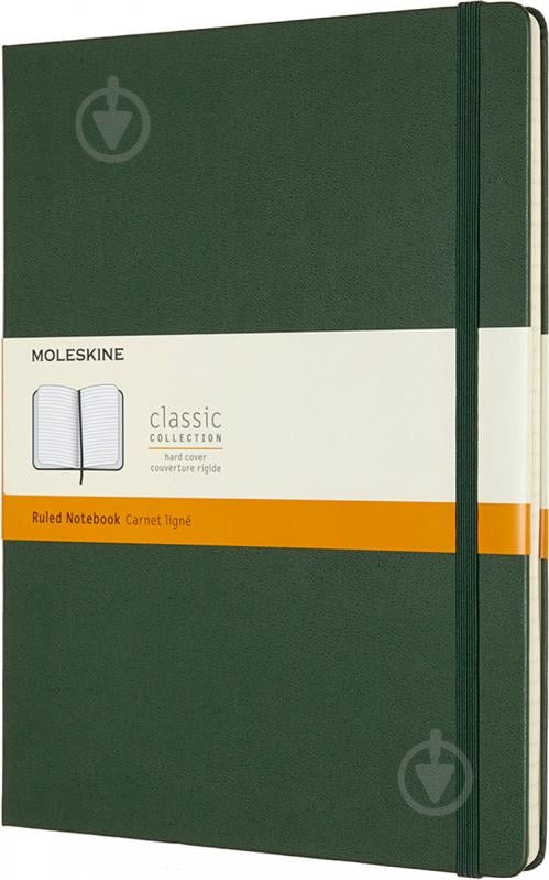 Книга для нотаток Classic 19 х 25 см лінія миртовий зелений (QP090K15) Moleskine - фото 1