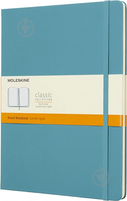 Книга для нотаток Classic 19 х 25 см лінія океанський синій (QP090B35) Moleskine - фото 1