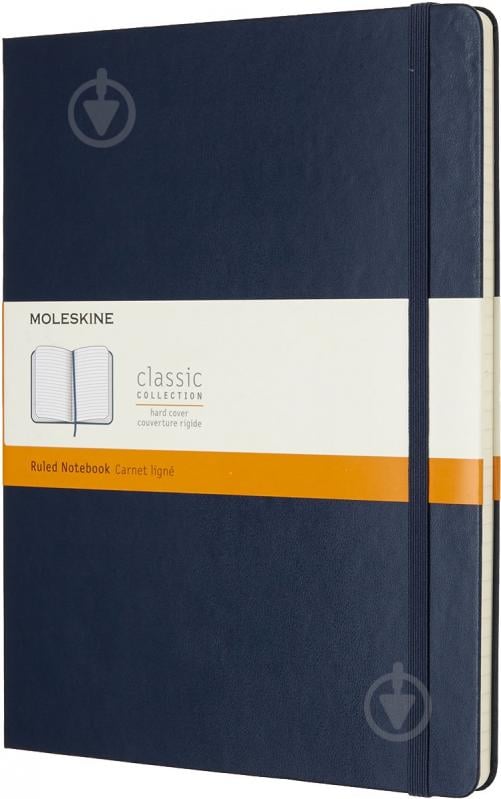 Книга для записей Classic 19 х 25 см линия сапфир (QP090B20) Moleskine - фото 1