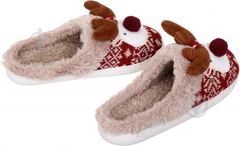 Взуття домашнє La Nuit Рудольф р.38/39 червоний - фото 5 Взуття домашнє La Nuit Рудольф р.38/39 червоний - фото 5