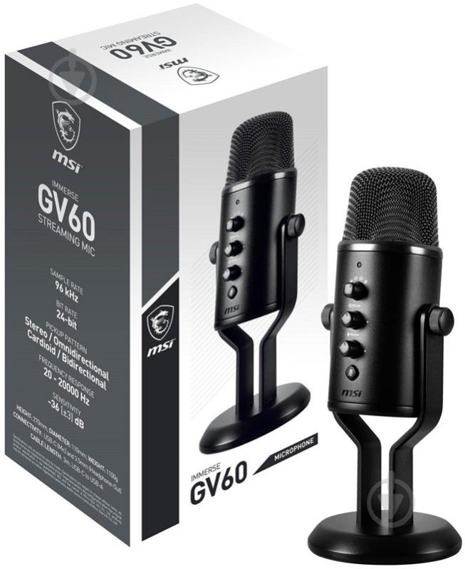 Мікрофон MSI Immerse GV60 Streaming Mic (OS3-XXXX002-000) - фото 8