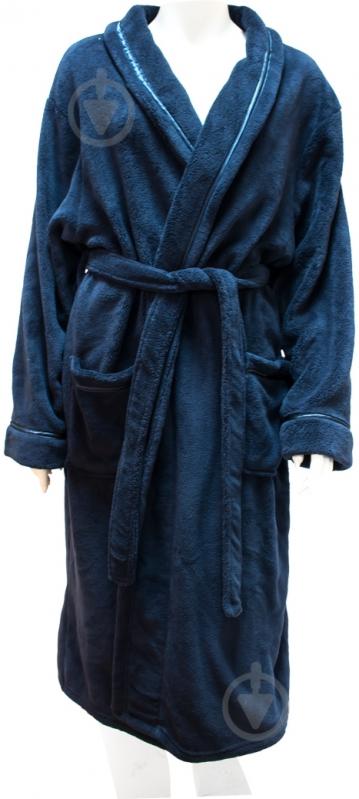 Халат домашний Navy р. XL/XXL синий - фото 1