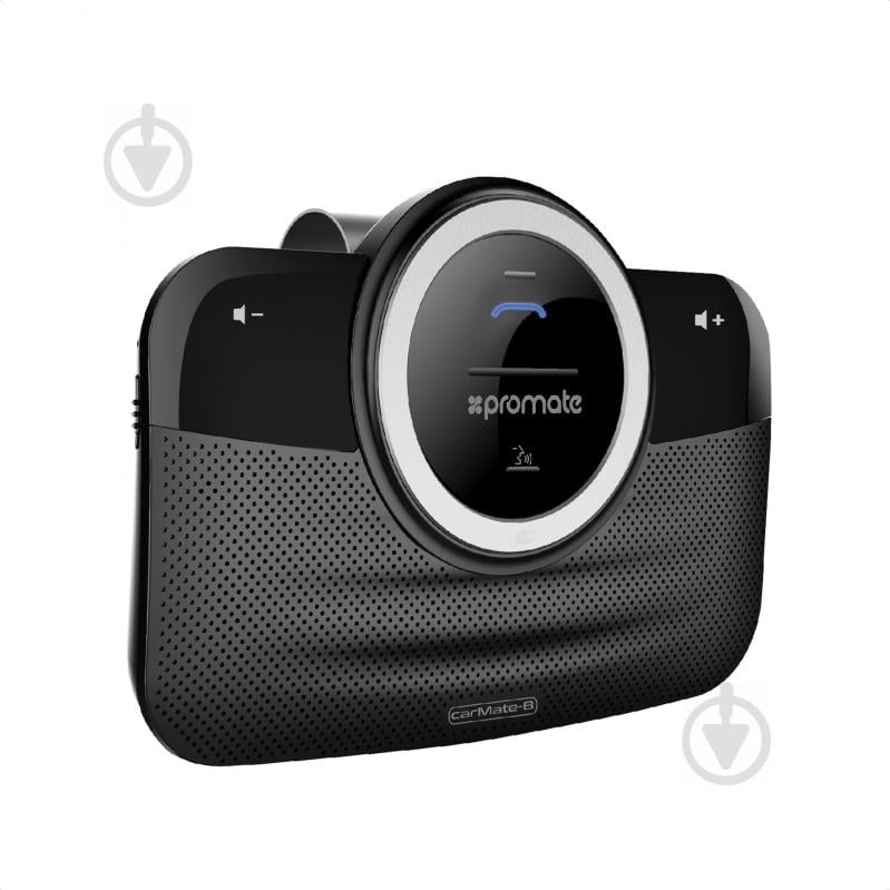 FM-трансмиттер Promate Bluetooth громкая связь CarMate-8 Black - фото 1