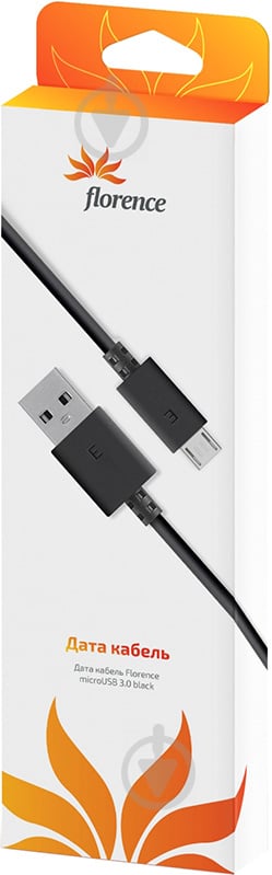 Дата кабель Florence USB – microUSB 1 м (DC10-MU) - фото 2