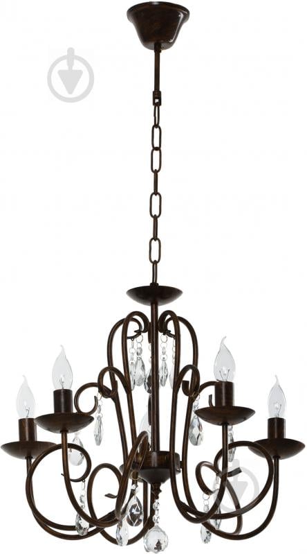 Люстра подвесная Victoria Lighting 5xE14 кофейный Mailin/SP5 dark coffee - фото 1