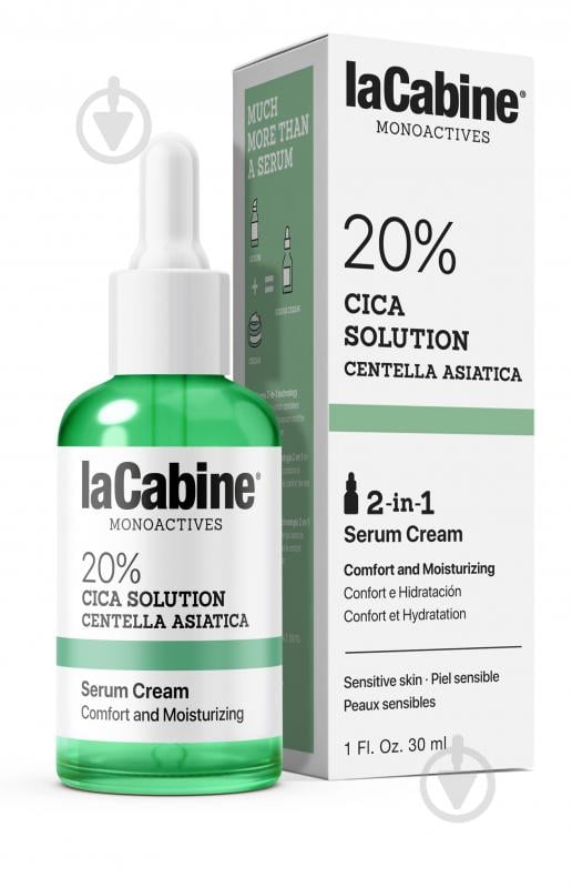 Сироватка для обличчя LaCabine 20% Cica 2 in 1 від почервонінь для чутливої шкіри 30 мл 1 шт. - фото 1