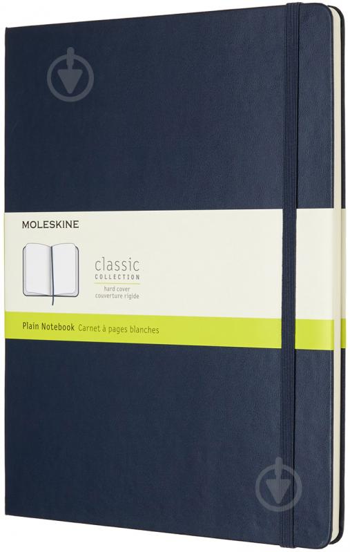 Книга для записей Classic 19 х 25 см нелинованный сапфир Moleskine - фото 1