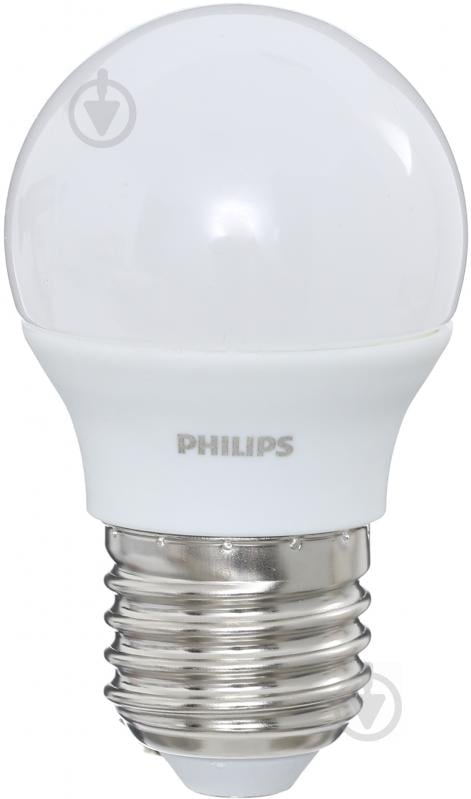 Лампа светодиодная Philips LED Bulb 3 Вт P45 матовая E27 220-240 В 3000 К - фото 1