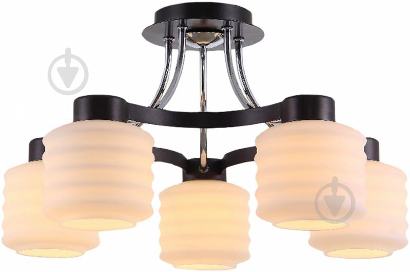 Люстра подвесная Victoria Lighting 5xE27 хром/венге Elegant/PL5 - фото 1
