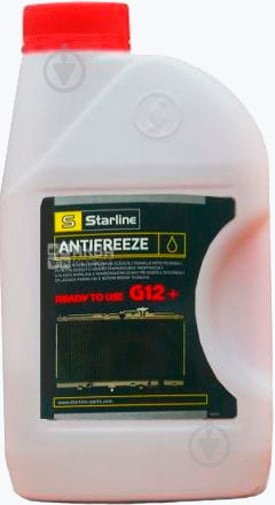 Антифриз STARLINE S Antifreeze G12+ -40 °C 1 л червоний - фото 1