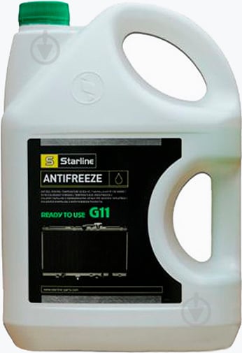 Антифриз STARLINE S Antifreeze G11 -40°С 4 л зеленый - фото 1