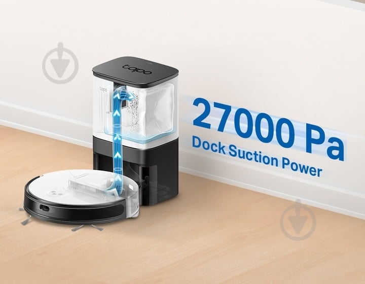 Робот-пылесос TP-Link Tapo RV20 Mop Plus white - фото 8