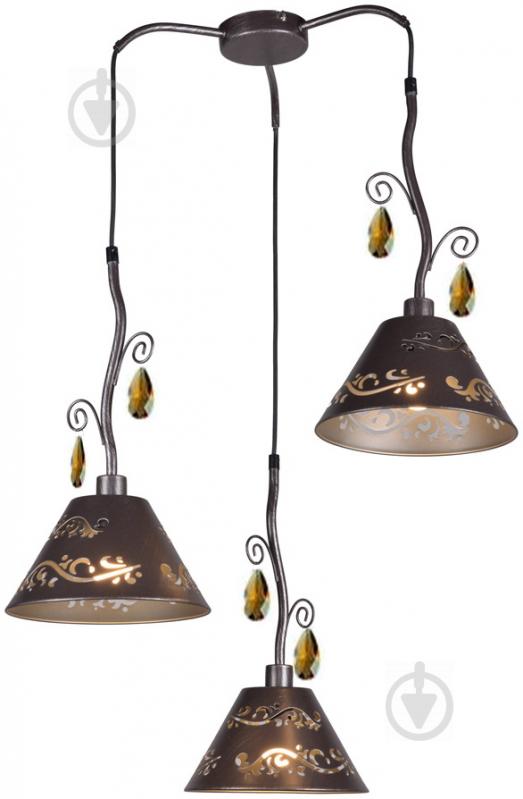 Підвіс Victoria Lighting 1x40 Вт E14 срібний Flora/SP3 - фото 1