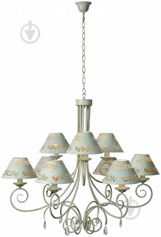 Люстра подвесная Victoria Lighting 9xE14 белый JASMINE/PL9 bianco - фото 1 Люстра подвесная Victoria Lighting 9xE14 белый JASMINE/PL9 bianco - фото 1