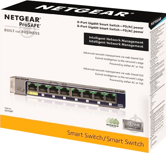 Коммутатор NETGEAR GS108T-300PES - фото 5