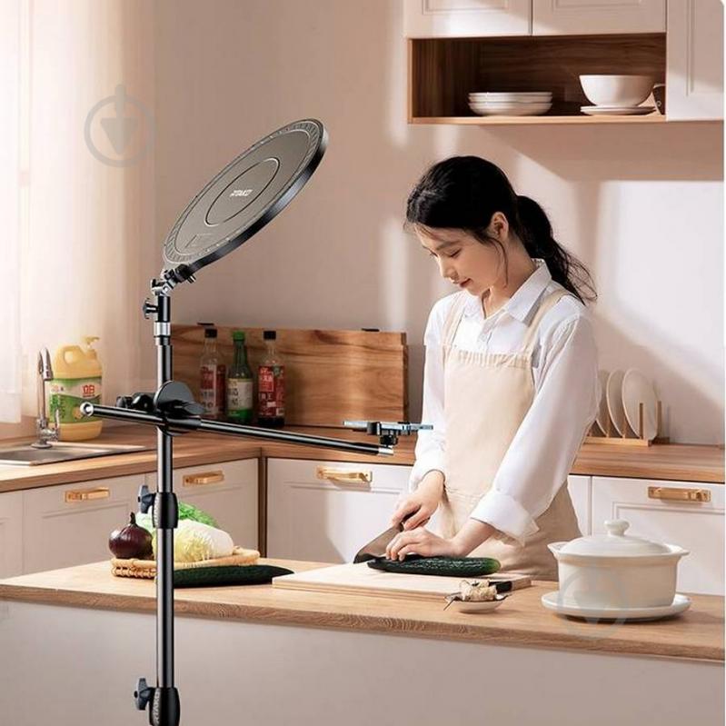 Светильник кольцевой RTAKO AR-GTB03-35S FULL- FACE FILL LIGHT ABS 35CM Black (6942063221043) - фото 9