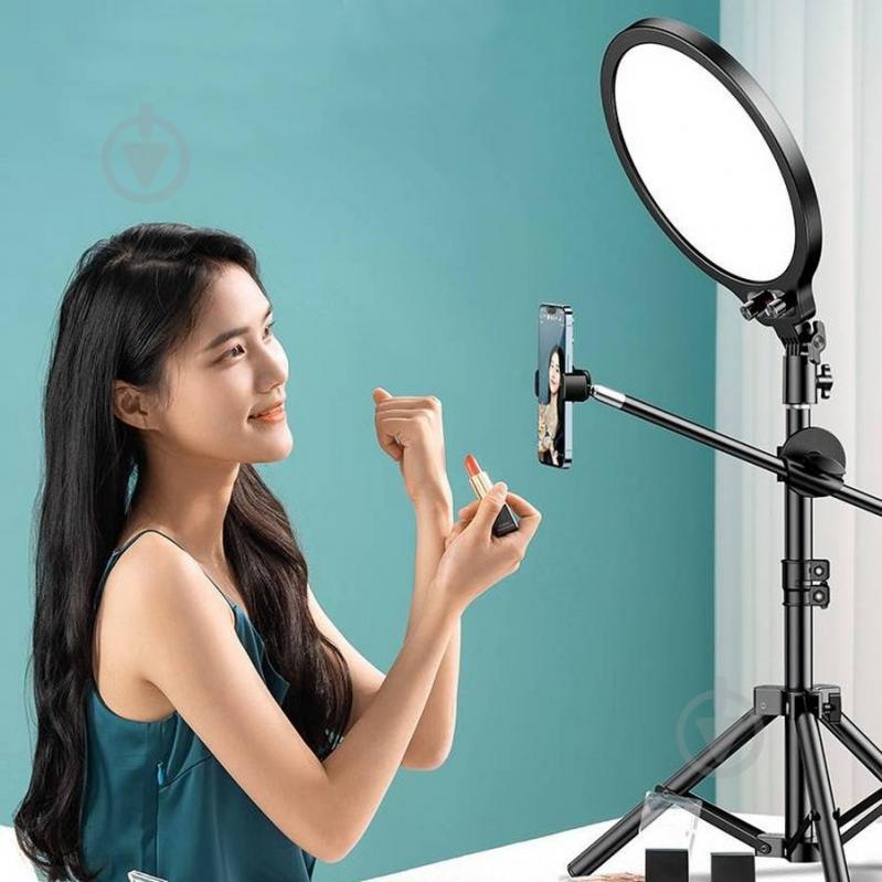 Светильник кольцевой RTAKO AR-GTB03-35S FULL- FACE FILL LIGHT ABS 35CM Black (6942063221043) - фото 8