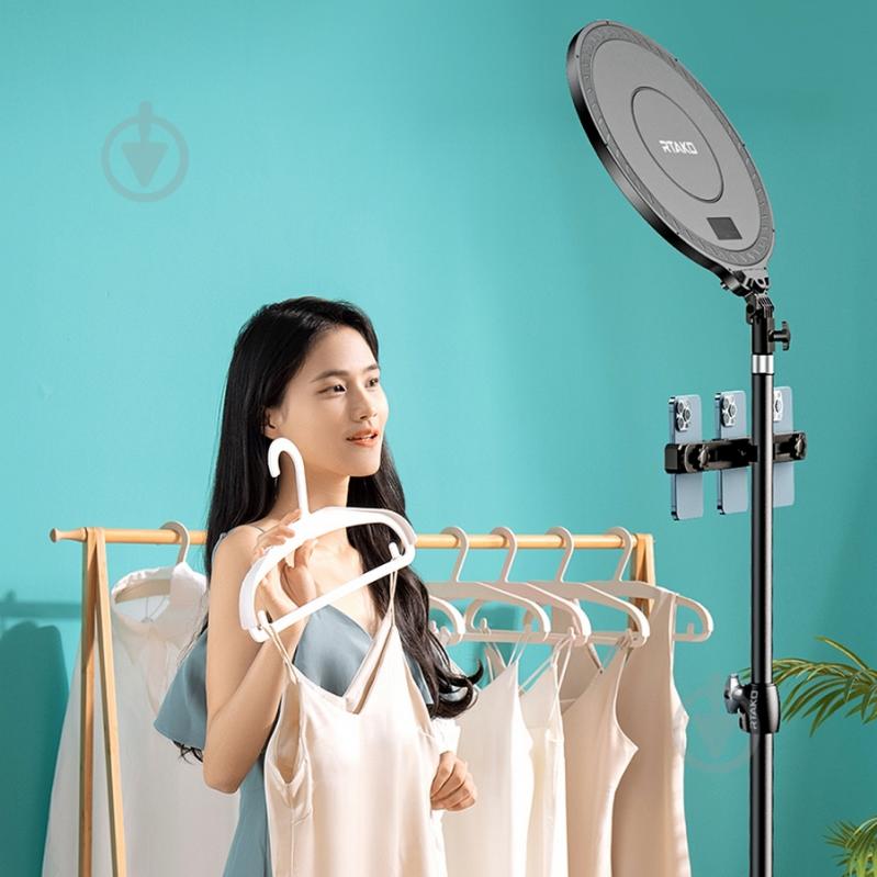 Светильник кольцевой RTAKO AR-GTB03-35S FULL- FACE FILL LIGHT ABS 35CM Black (6942063221043) - фото 5