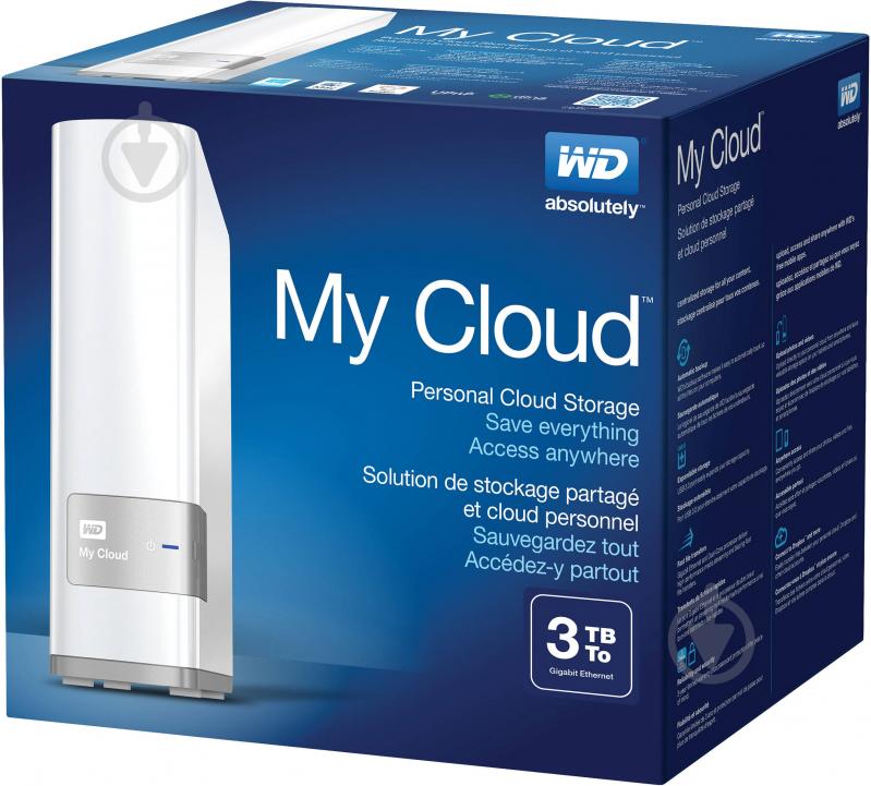 NAS Western Digital My Cloud 3 ТБ 3,5" USB 3.0 (WDBCTL0030HWT-EESN) white - фото 9