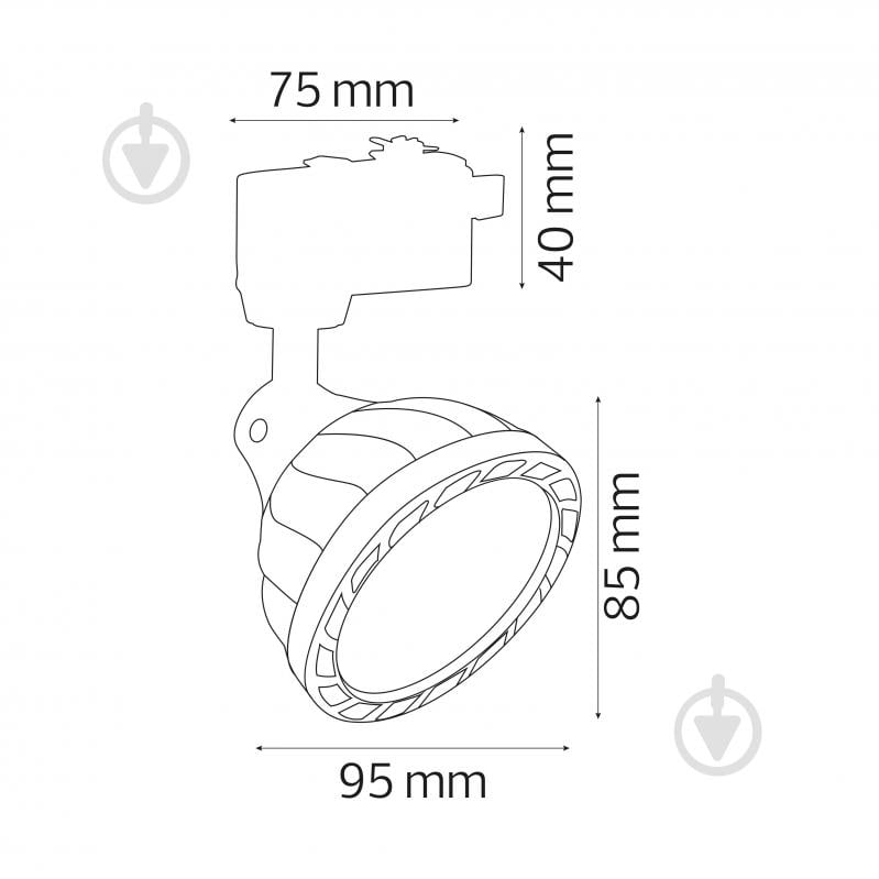 Подвес трековый HOROZ ELECTRIC FARS 26 Вт 4200 К черный 018-030-0026-020 - фото 2