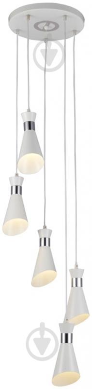 Люстра подвесная Victoria Lighting 5xE14 белый Elsa/SP5 white - фото 1