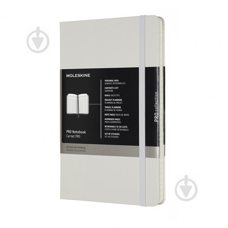 Книга для записей недатированная PRO 13х21 см серый Moleskine A5 PROPFNTB3HG24 - фото 1