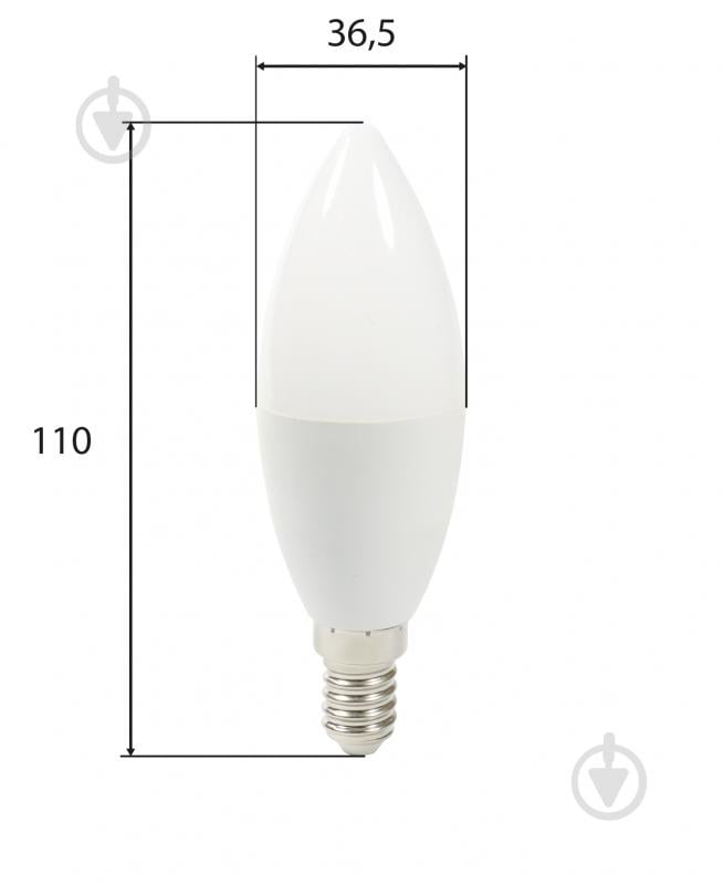 Лампа світлодіодна Miorro 640 Лм 8 Вт C37 матова E14 220 В 4000 К 51-314-007 - фото 3