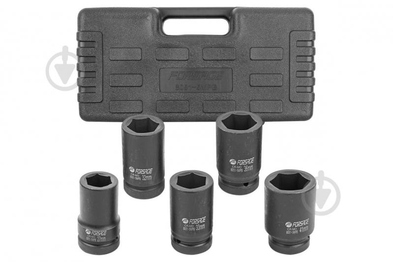 Набор головок ударных глубоких 1'' Forsage 5 шт. F-8051-5MPB - фото 4 Набор головок ударных глубоких 1'' Forsage 5 шт. F-8051-5MPB - фото 4