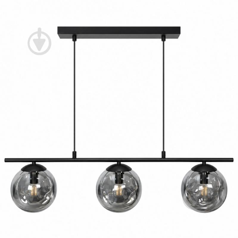 Підвіс LIGHT SET SHANA 2499 3PL-C 3xE14 чорний/димчастий - фото 1 Підвіс LIGHT SET SHANA 2499 3PL-C 3xE14 чорний/димчастий - фото 1